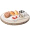 Vintiquewise Barky Natural Wood Slabs Rustic Ornament Slice Tray Table Charger - 14 Inch Dia QI003847-14 - alternate 1
